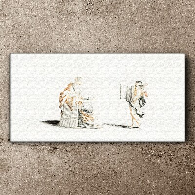 Vászonkép Párbeszéd bölcsek között