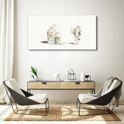 Vászonkép Párbeszéd bölcsek között