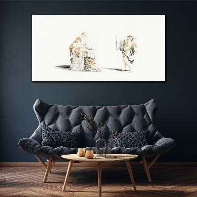 Vászonkép Párbeszéd bölcsek között