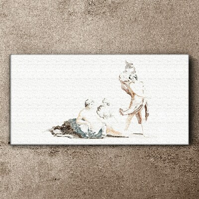 Vászonkép Jelenet a művészi életből