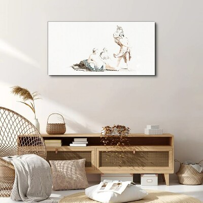 Vászonkép Jelenet a művészi életből