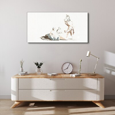 Vászonkép Jelenet a művészi életből