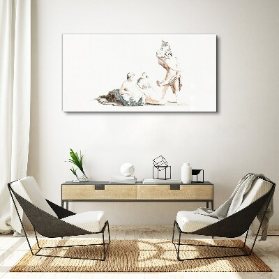 Vászonkép Jelenet a művészi életből