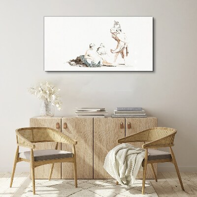 Vászonkép Jelenet a művészi életből