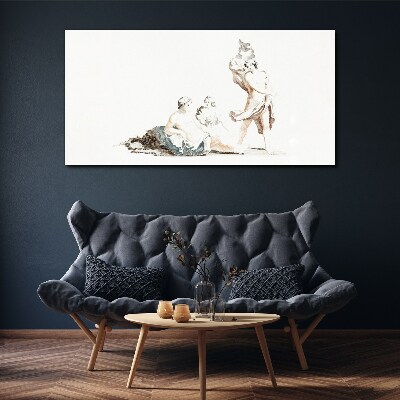 Vászonkép Jelenet a művészi életből