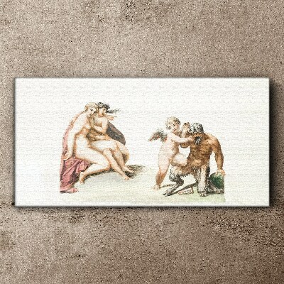 Vászonkép Mitológiai találkozás a szerelem fényében