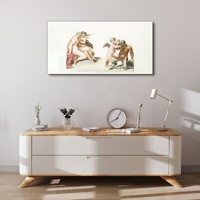 Vászonkép Mitológiai találkozás a szerelem fényében