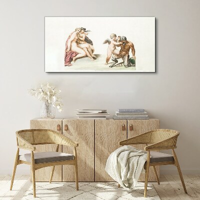 Vászonkép Mitológiai találkozás a szerelem fényében