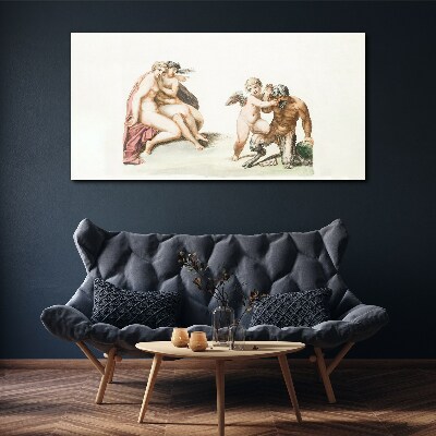 Vászonkép Mitológiai találkozás a szerelem fényében