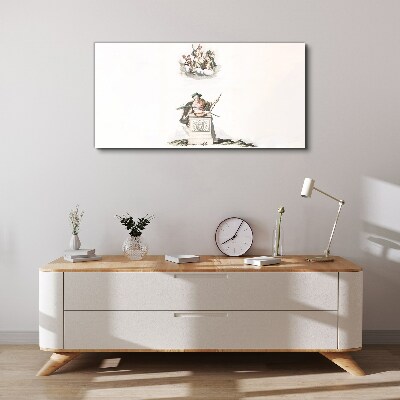 Vászonkép Mitológiai inspirációk pasztell tónusokban