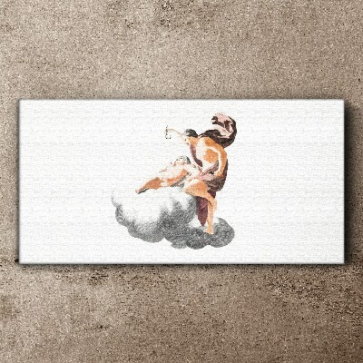 Vászonkép Angyal a felhőn