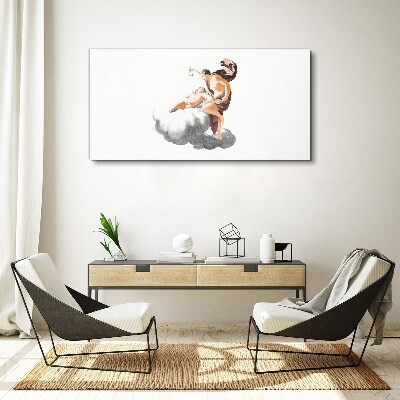 Vászonkép Angyal a felhőn