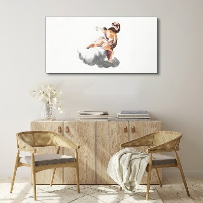 Vászonkép Angyal a felhőn