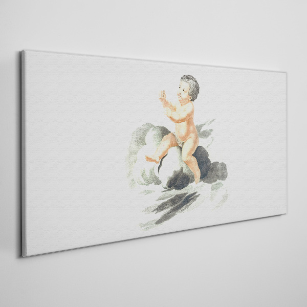 Vászonkép Gyermeki öröm a felhőn