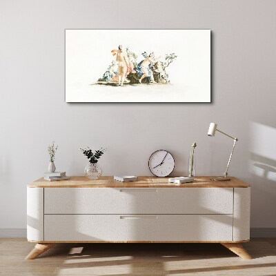 Vászonkép Mitológiai jelenet pasztell színekben