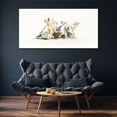 Vászonkép Mitológiai jelenet pasztell színekben