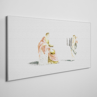 Vászonkép Beszélgetés egy angyallal