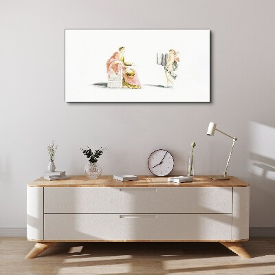 Vászonkép Beszélgetés egy angyallal