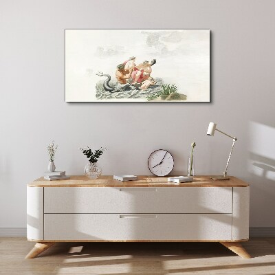 Vászonkép Mitikus jelenet a vízen