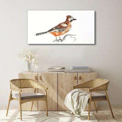 Vászonkép Fecske egy ágon