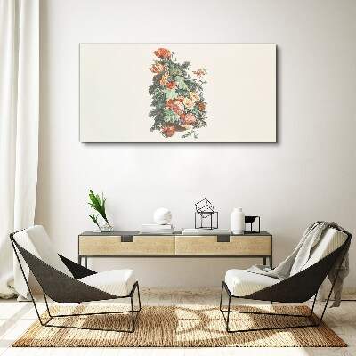 Vászonkép Virágkompozíció vázában