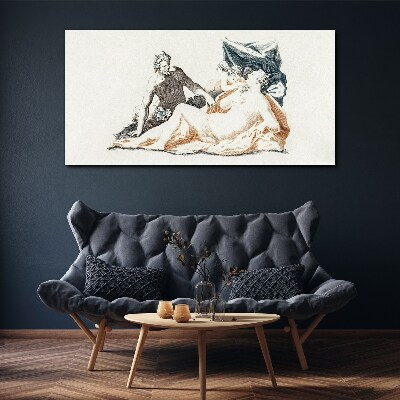 Vászonkép Mitológiai jelenet istenségekkel