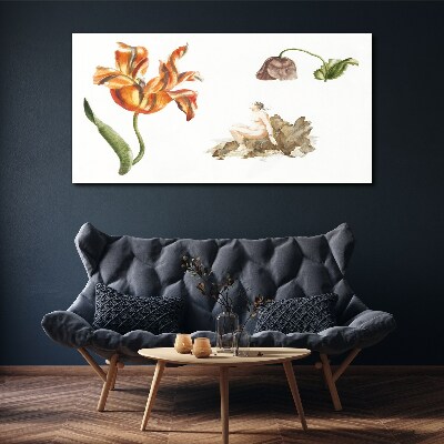 Vászonkép Virágmotívumok finom árnyalatokban