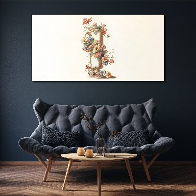 Vászonkép Virágos váza természet motívummal