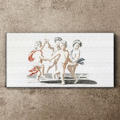 Vászonkép Táncoló gyerekek