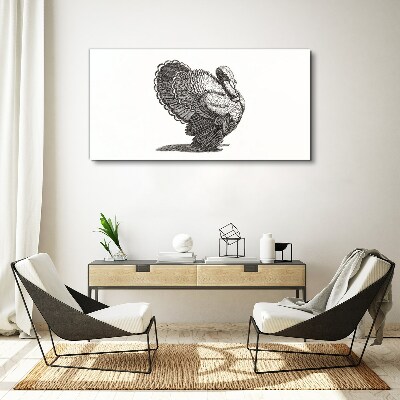 Vászonkép A pulyka eleganciája a részletekben