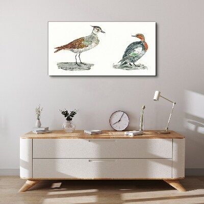 Vászonkép Madarak a természet színeiben