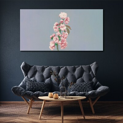 Vászonkép Virágos táj pasztell árnyalatokban