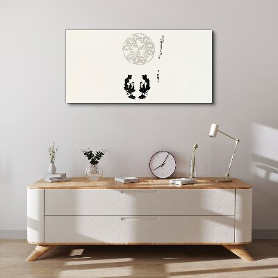 Vászonkép A természet egyensúlya monokrómban