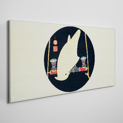 Vászonkép Halharmónia egy holdfényes éjszakán