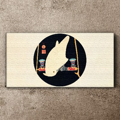 Vászonkép Halharmónia egy holdfényes éjszakán