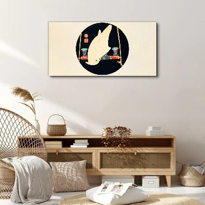 Vászonkép Halharmónia egy holdfényes éjszakán