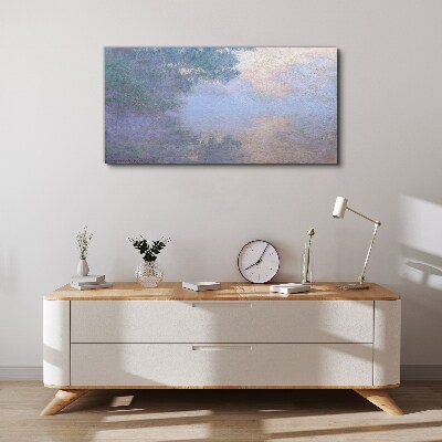 Vászonkép Felhők a reggeli fényben