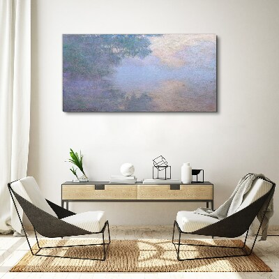 Vászonkép Felhők a reggeli fényben