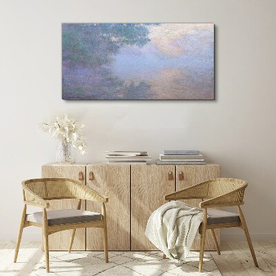 Vászonkép Felhők a reggeli fényben