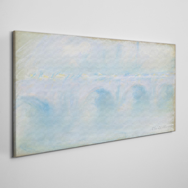 Vászonkép Híd a ködben