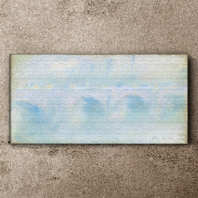 Vászonkép Híd a ködben