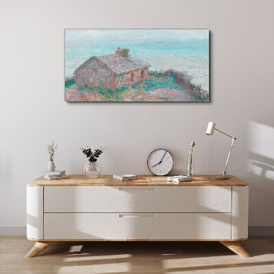 Vászonkép Ház a tenger mellett