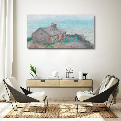 Vászonkép Ház a tenger mellett