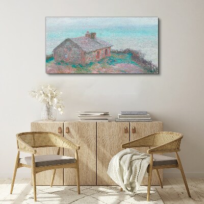 Vászonkép Ház a tenger mellett