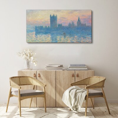 Vászonkép Naplemente London felett