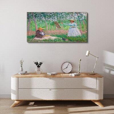 Vászonkép Nyári festés a szabadban