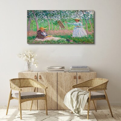 Vászonkép Nyári festés a szabadban