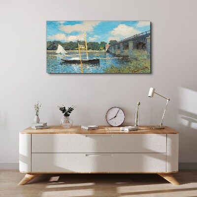 Vászonkép Csendes kikötő egy napsütéses napon