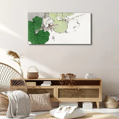 Vászonkép Pillangók és növények harmóniában