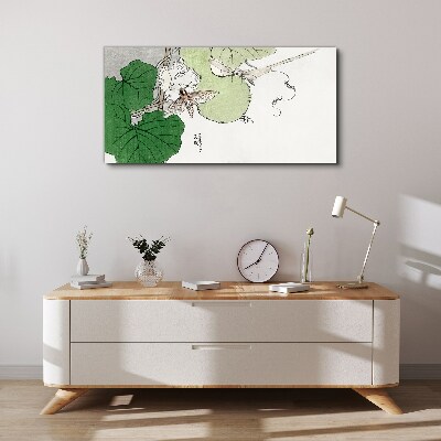 Vászonkép Pillangók és növények harmóniában